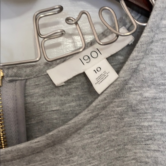 1901 Blue/Grey Mixed- Media Holiday Dress - Picture 4 of 9